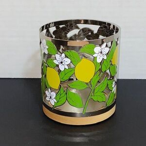 Yankee Candle Co Lemons Metal Candle Votive Holder